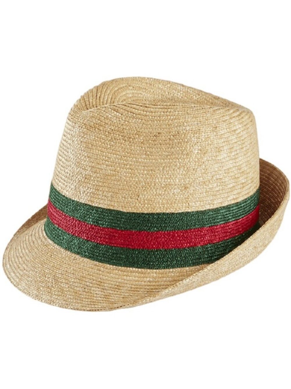 NWT 100% Authentic Gucci Beige Web Sherry Line Straw Hat Size M